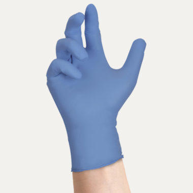 guanti nitrile blue